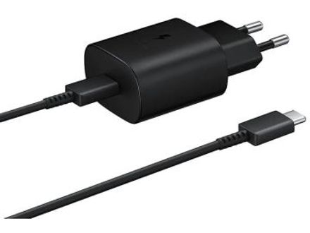 Originele Samsung 25W Power Adapter met USB-C Kabel 1 Meter 3A Zwart