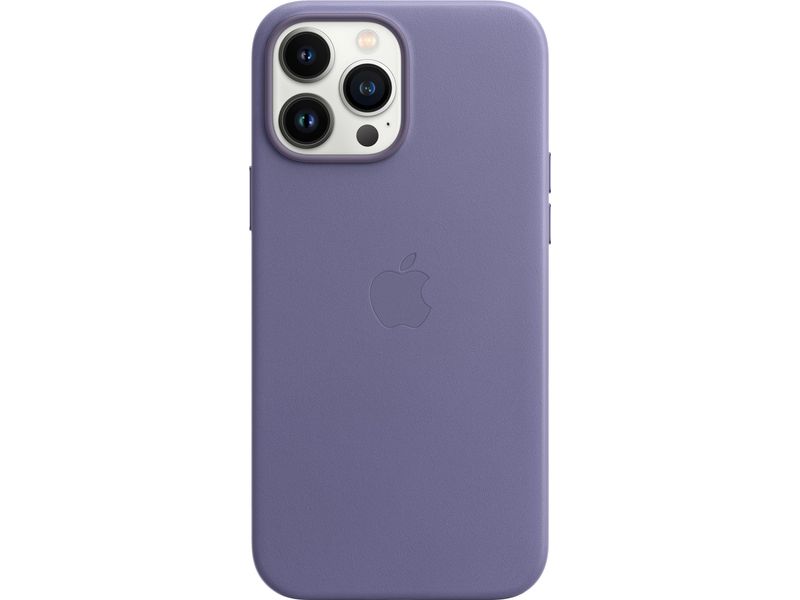 Apple iPhone 13 Pro Max Back Cover met MagSafe Leer Blauweregen