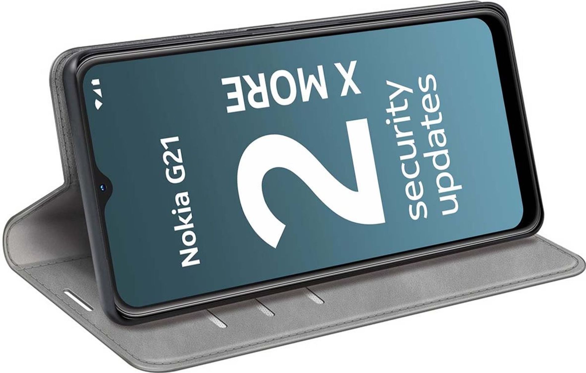 Just in Case Wallet Magnetic Nokia G11 / G21 Book Case Grijs